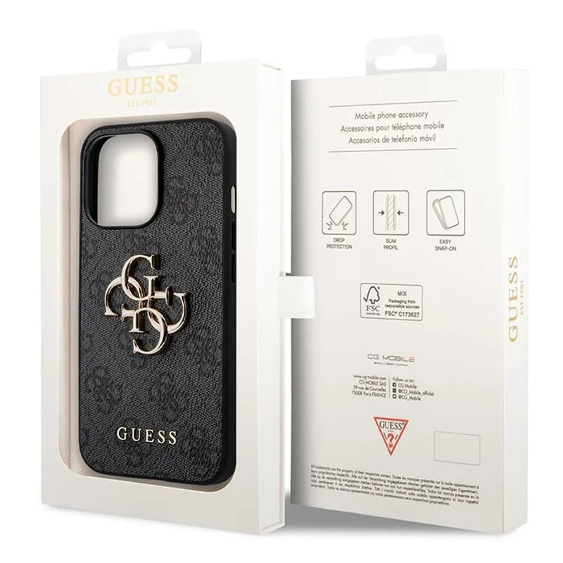 Guess 4G Big Metal Logo iPhone Hybrid Case