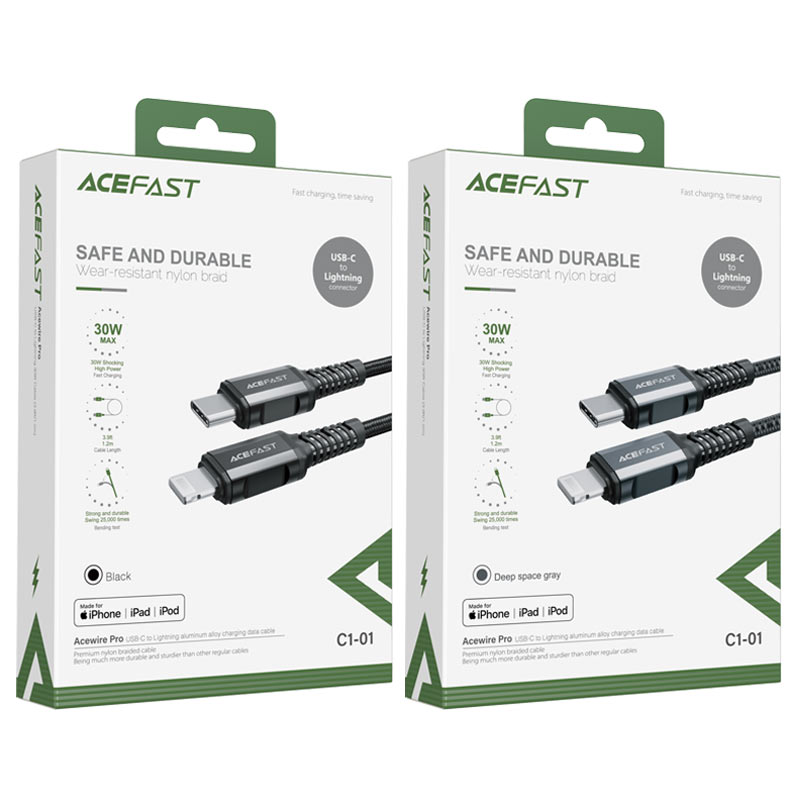ACEGFAST Charging data cable C1-01 USB-C to Lightning
