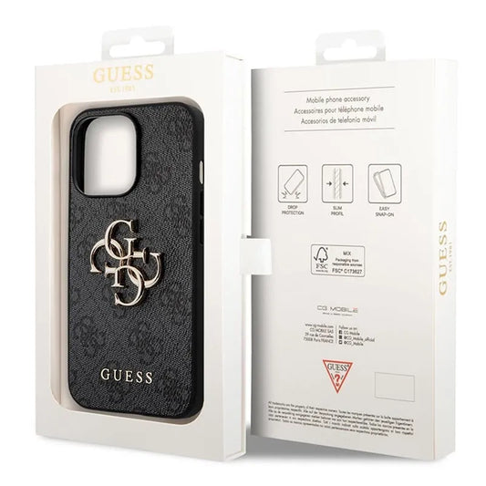 Guess 4G Big Metal Logo iPhone Hybrid Case