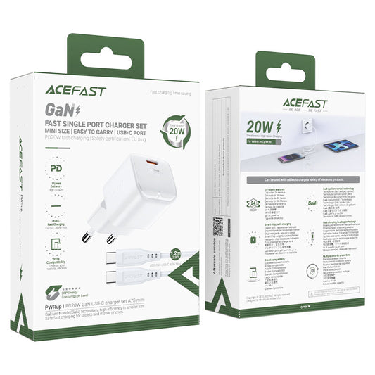 Fast Charge Wall Charger A73 mini PD20W GaN (1xUSB-C) EU