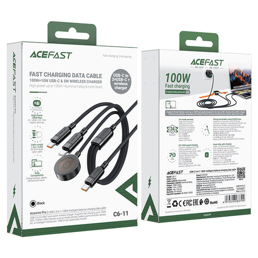 Charging Data Cable C6-11 3-in-1 100W