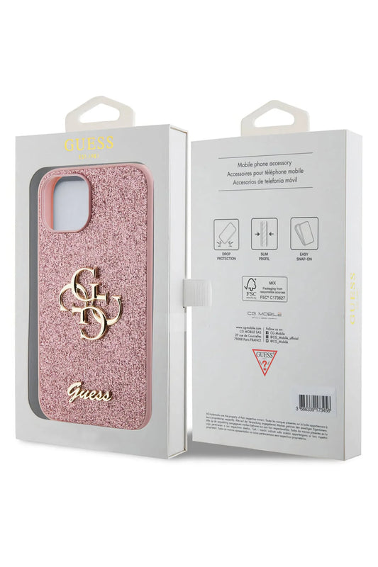 Guess 4G Big Metal Logo iPhone Hybrid Case